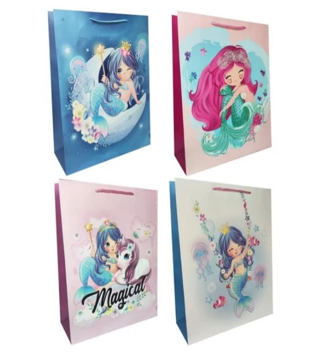 Пакет подар Русалонька 45*31*12см вертикальний мікс видів BL2501-94 Китай