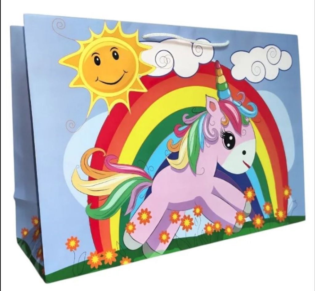 Пакет подар Єдиноріг 45*33*13см 9668-6 Китай
