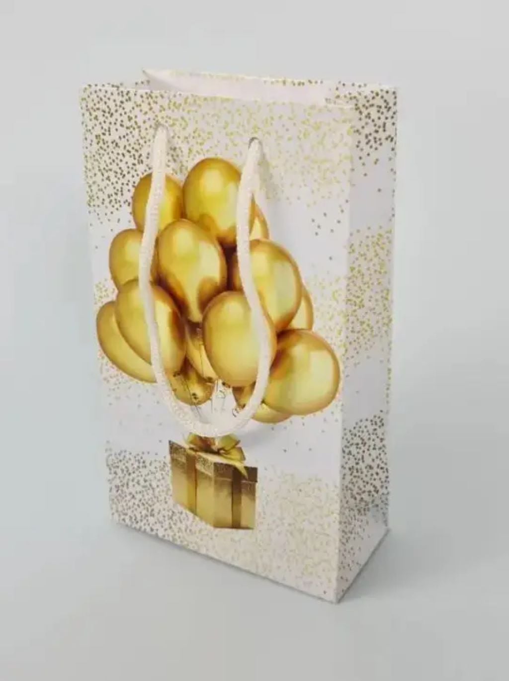 Пакет 30*40*20 см подарунковий вертікальний Золоті кулі 5301 Китай