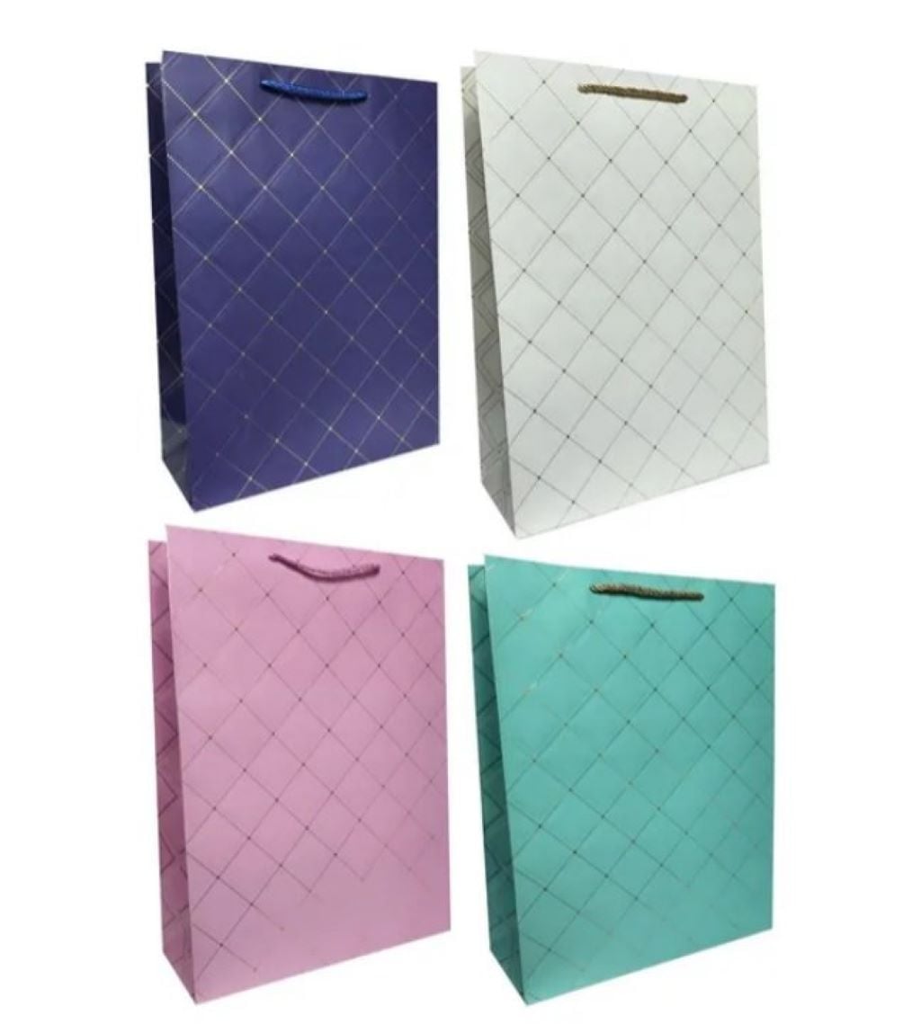 Пакет 26*32*10 см подарунковий вертікальний Ромб мікс видів YM-S-1870 Китай