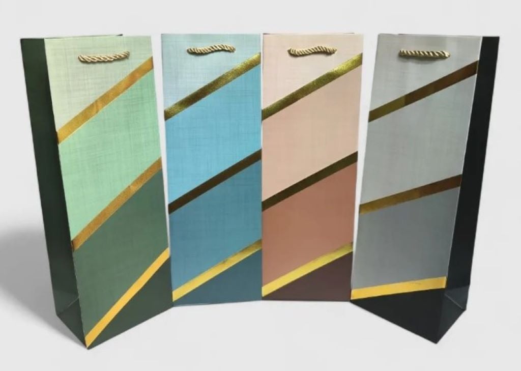 Пакет 12*35*9 см подарунковий вертікальний мікс кольорів QZG-3113 Китай