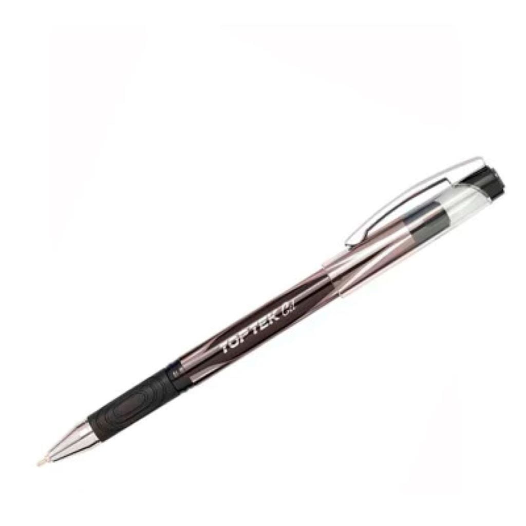 Ручка гелева 0,5мм Top Tek Gel чорна UX-133-01 Unimax