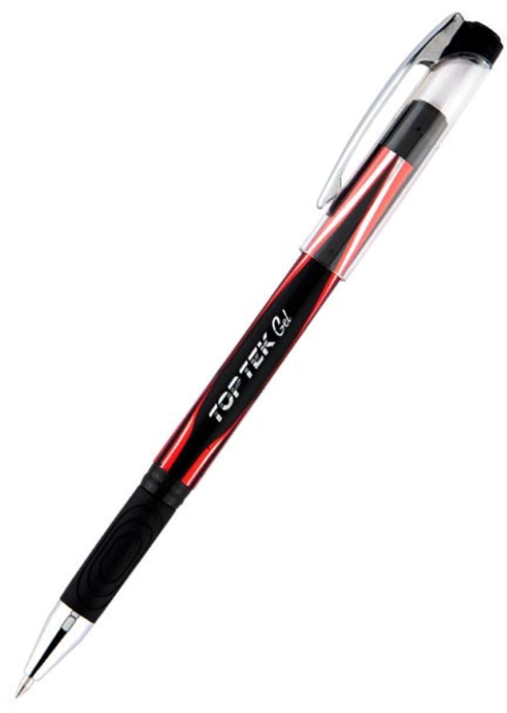 Ручка гелева 0,5мм Top Tek Gel червоний UX-133-06 Unimax