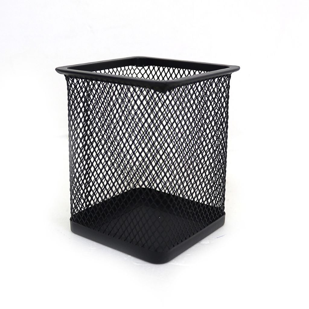 Підставка органайзер 7*7*10 см металева квадратна чорна DSCN3545-BK Josefotten