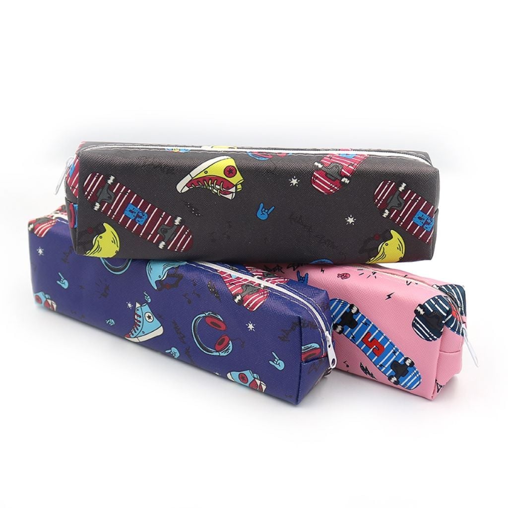 Пенал 1 віділення на блискавці 19*6*4 см Тінейджер мікс кольорів DSCN0873 Josefotten