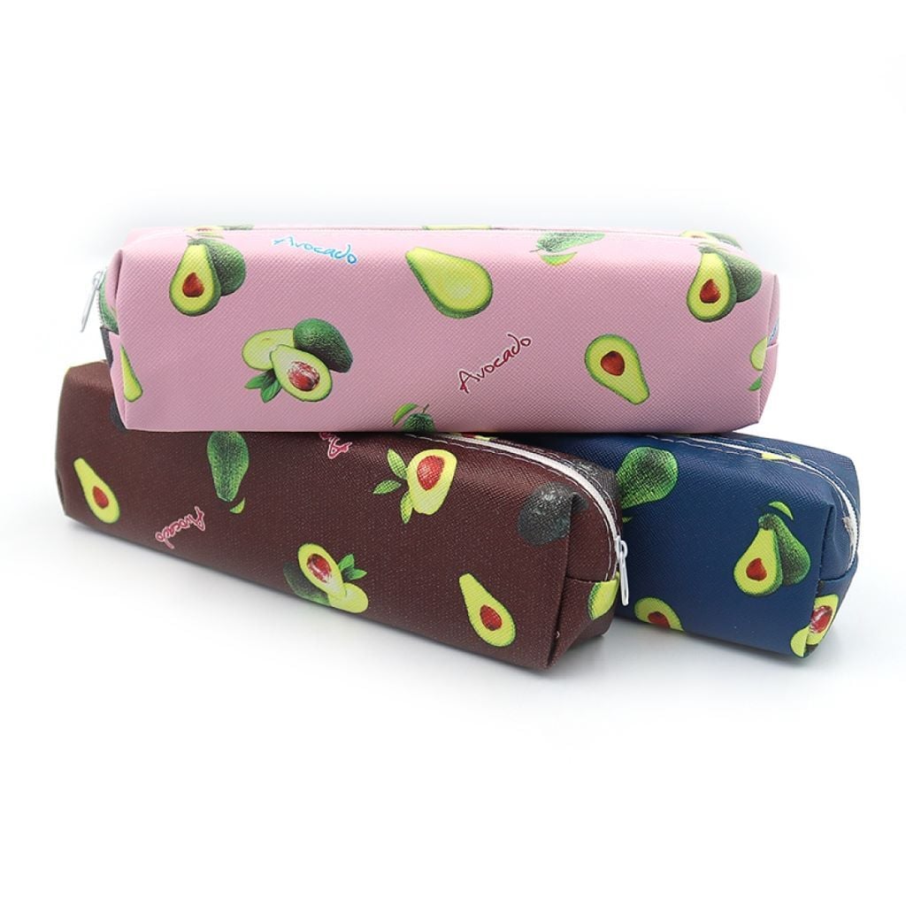 Пенал 1 віділення на блискавці 19*6*4 см Авакадо мікс кольорів DSCN0887 Josefotten