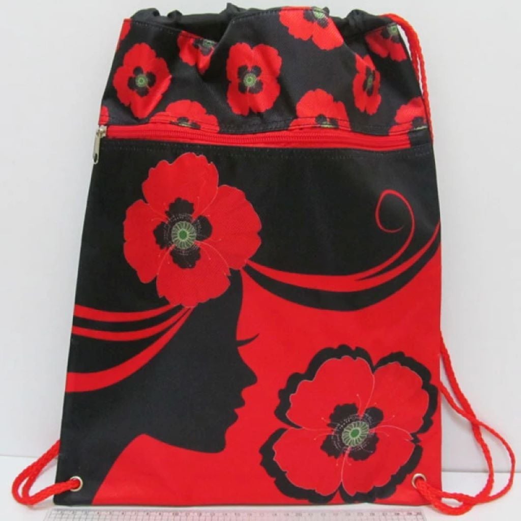 Сумка для взуття 33*42 см з блискавкою Дівчата та Маки JO-16041 Josefotten