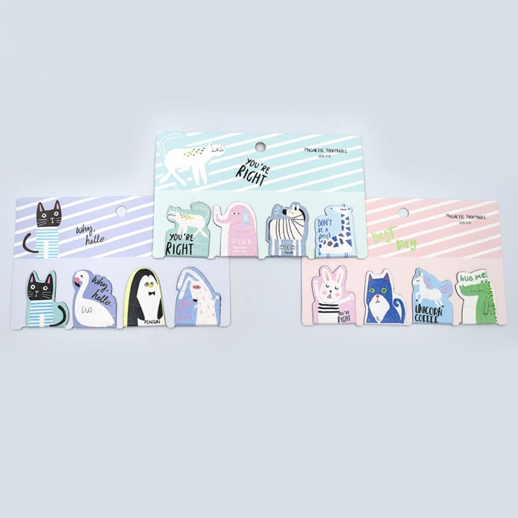 Закладка магнітна Animals 4шт на планшеті мікс видів HX2347-9 Josefotten