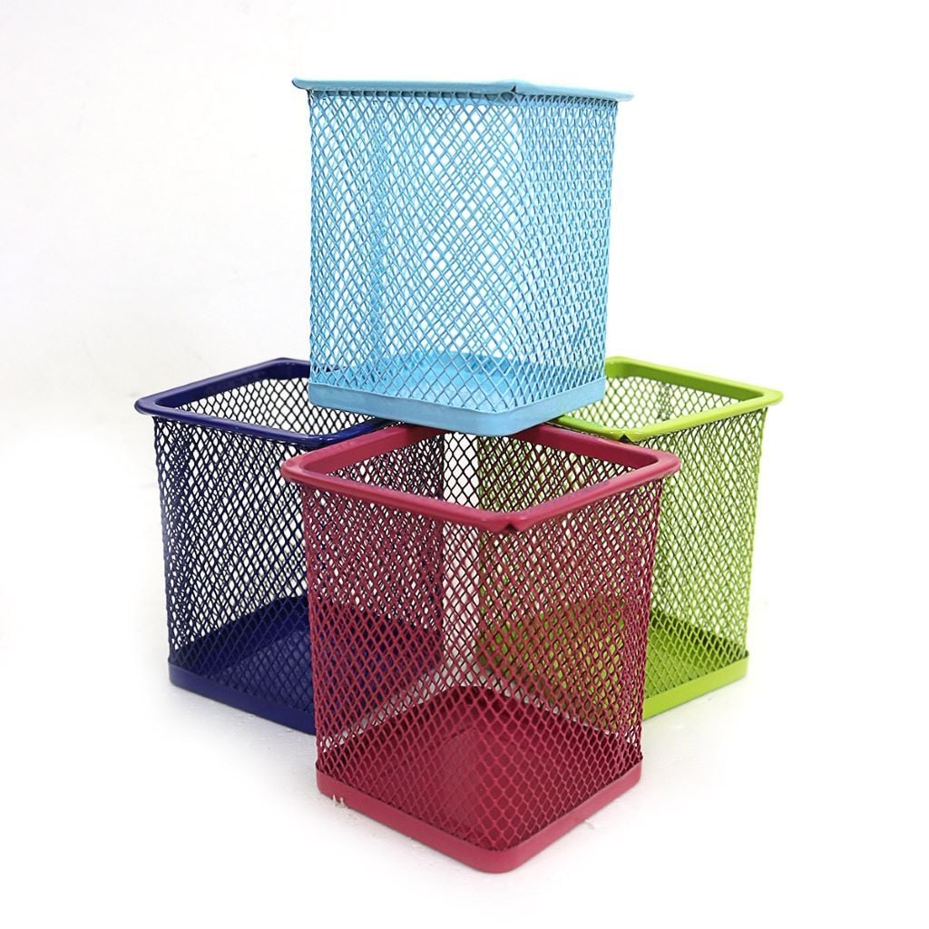 Підставка органайзер 7*7*9,5 см металева квадратна  мікс кольорів 3545 Josefotten