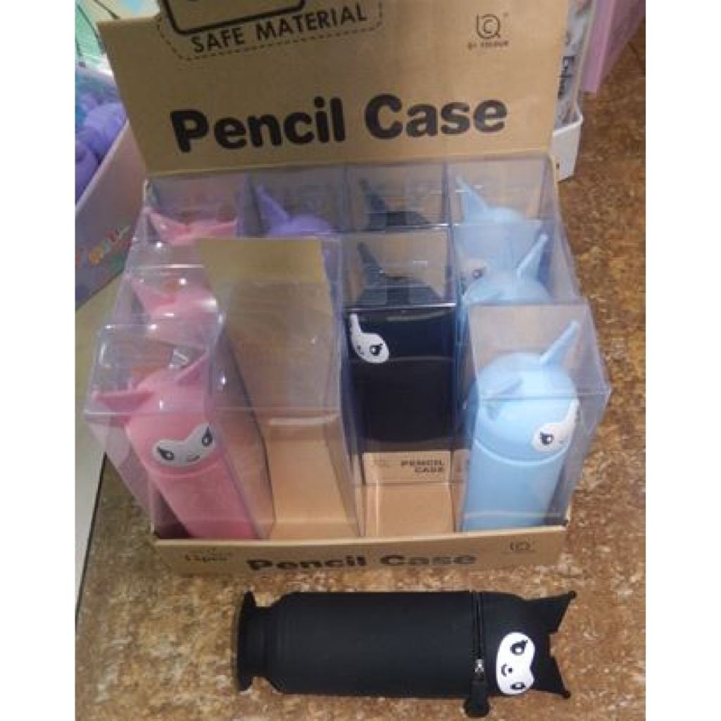 Пенал 1 віділеня на блискавці 17*3 см Куромі селіконовий мікс кольорвий DSCN3156 Josefotten