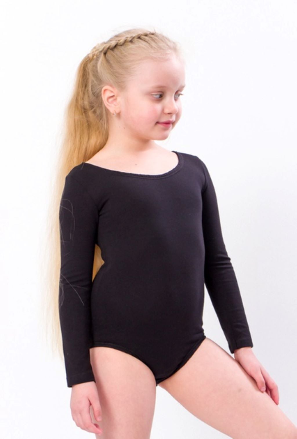 Купальник спортивний р 92-164 здільний чорний 2613102 Татошка 158р