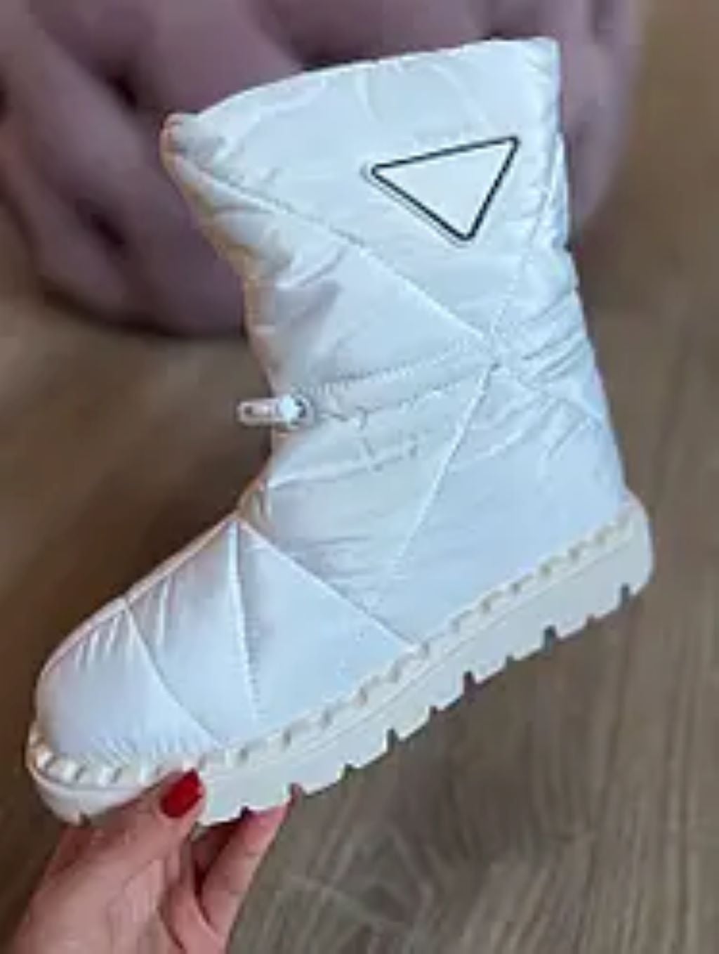 Напівчоботи дівчинка 38-41 дутіки уггі зимові білі M5909-2 Dino Albat 36р