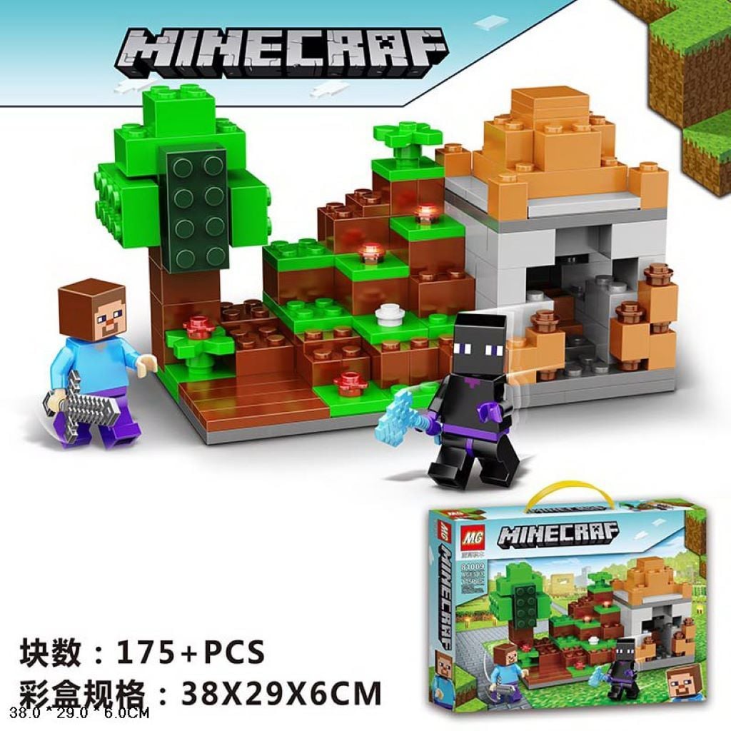 Конструктор типу лего  My world 175 ел у коробці 38*28*6см 81009 Китай