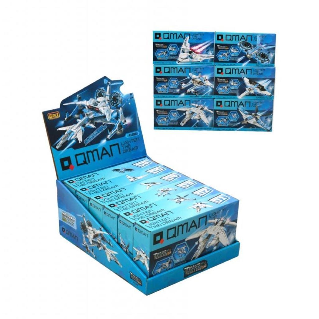 Конструктор типу лего від 80дет Космічна техніка 6в1 мікс видів у коробці 21,5*12*4,5см 41105 Qman