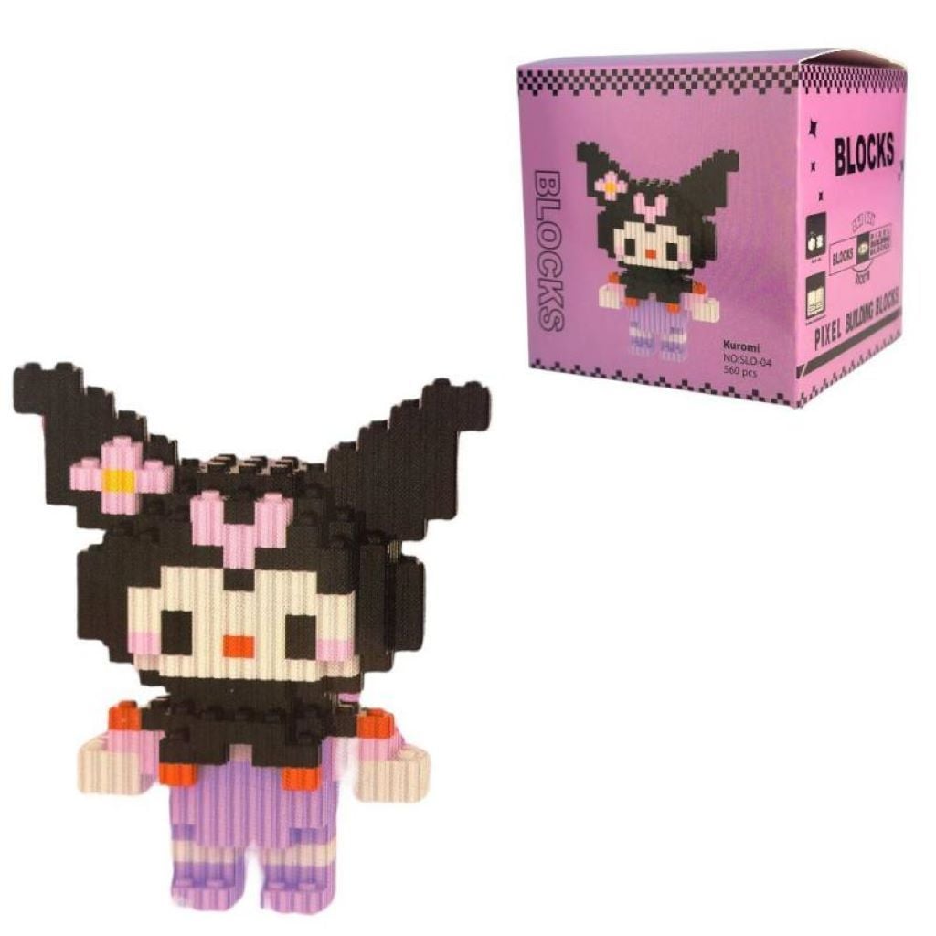 Конструктор піксельний 560д Beixi Blocks Куромі 12см у коробці 9*9*9см SLO-04 Китай