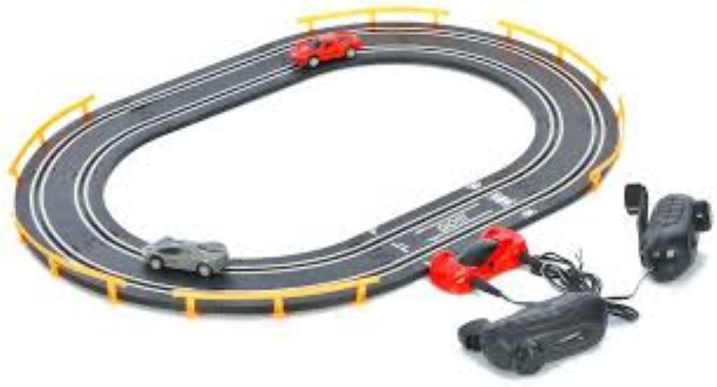Трек 1:64 154см ручний генератор 2машини у коробці 38*25*4,5см 9018B Китай