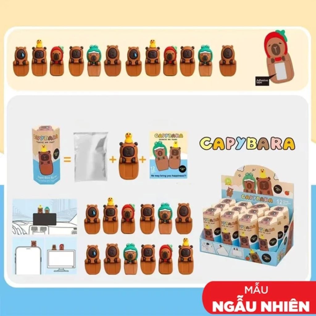 Липучка сюрприз Капібіра 8см у коробці 10*2*2см YL7083 Китай