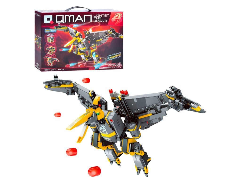 Конструктор типу лего 554дет Динозавр у коробці 37*27*7см 41230 Qman