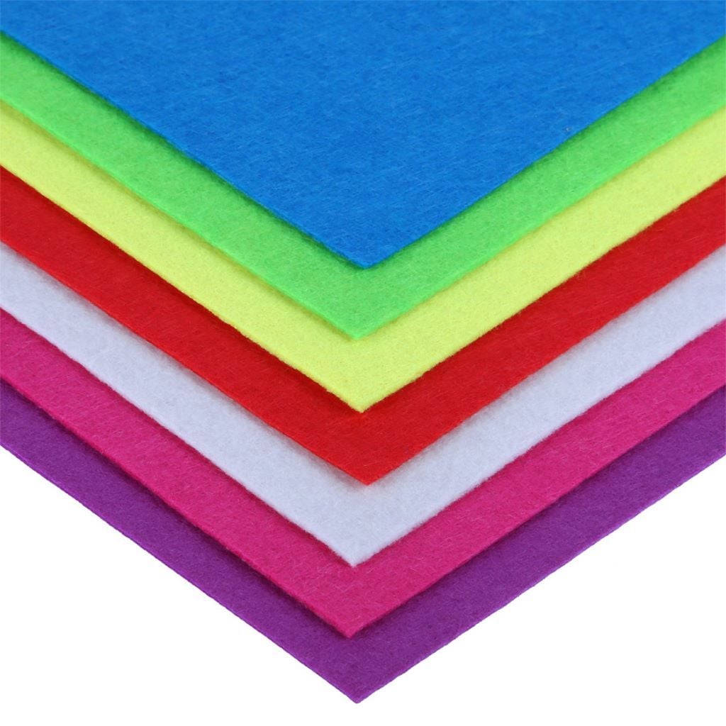 Фетр А4 1,3мм 7шт Яскраві кольори у пакеті 743257 Santi