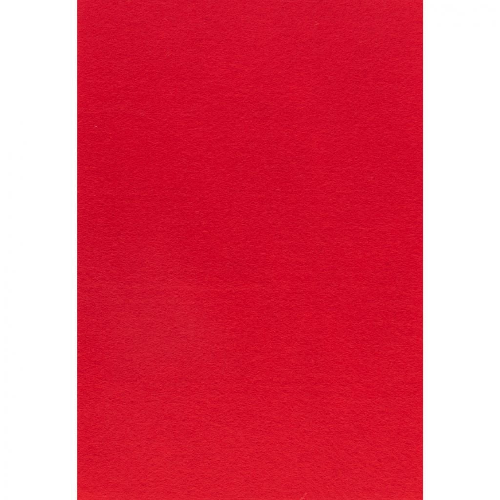 Фетр А4 1,4мм червоний по шт 740394 Santi