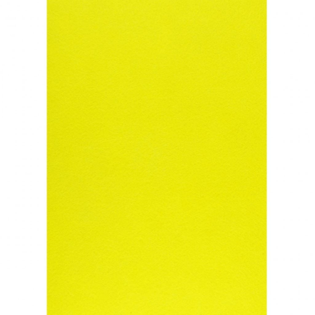 Фетр А4 1,2мм неоново жовтий по шт 743347 Santi