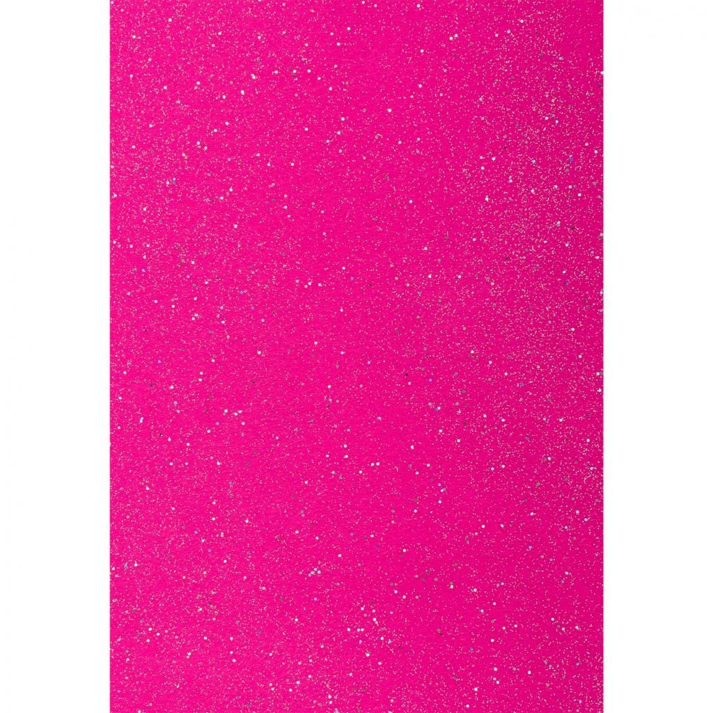 Фетр А4 1,2мм рожевий з глітером м'який по шт 741451 Santi