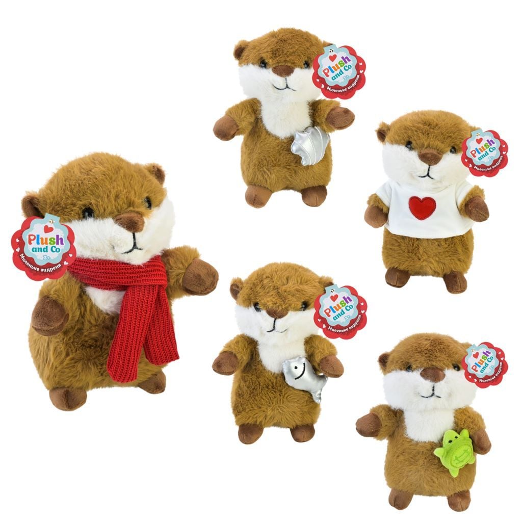 М'яка іграшка Видреня 22см мікс видів PLC25008 Plush and Co