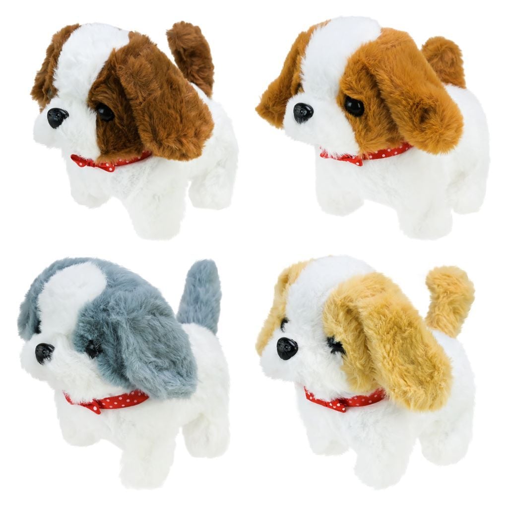 М'яка іграшка Собака 18см на батарейках звук ходить у пакеті C23929 Китай