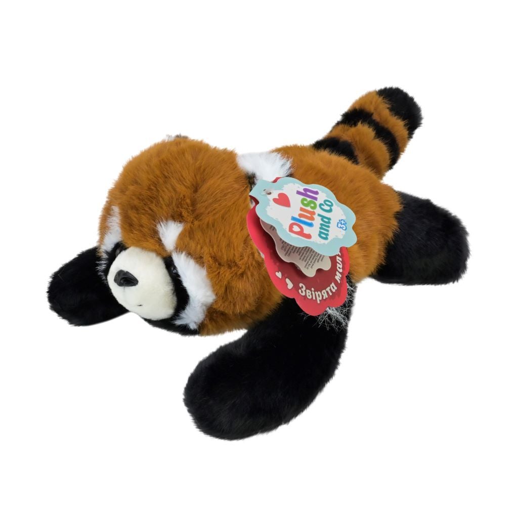 М'яка іграшка Панда 30см лежача руда PLC25026 Plush and Co