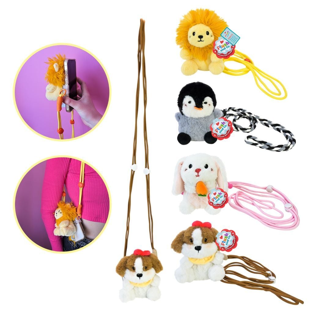 М'яка іграшка тримач для телефону 11*9*8см мікс PLC25005 Plush and Co