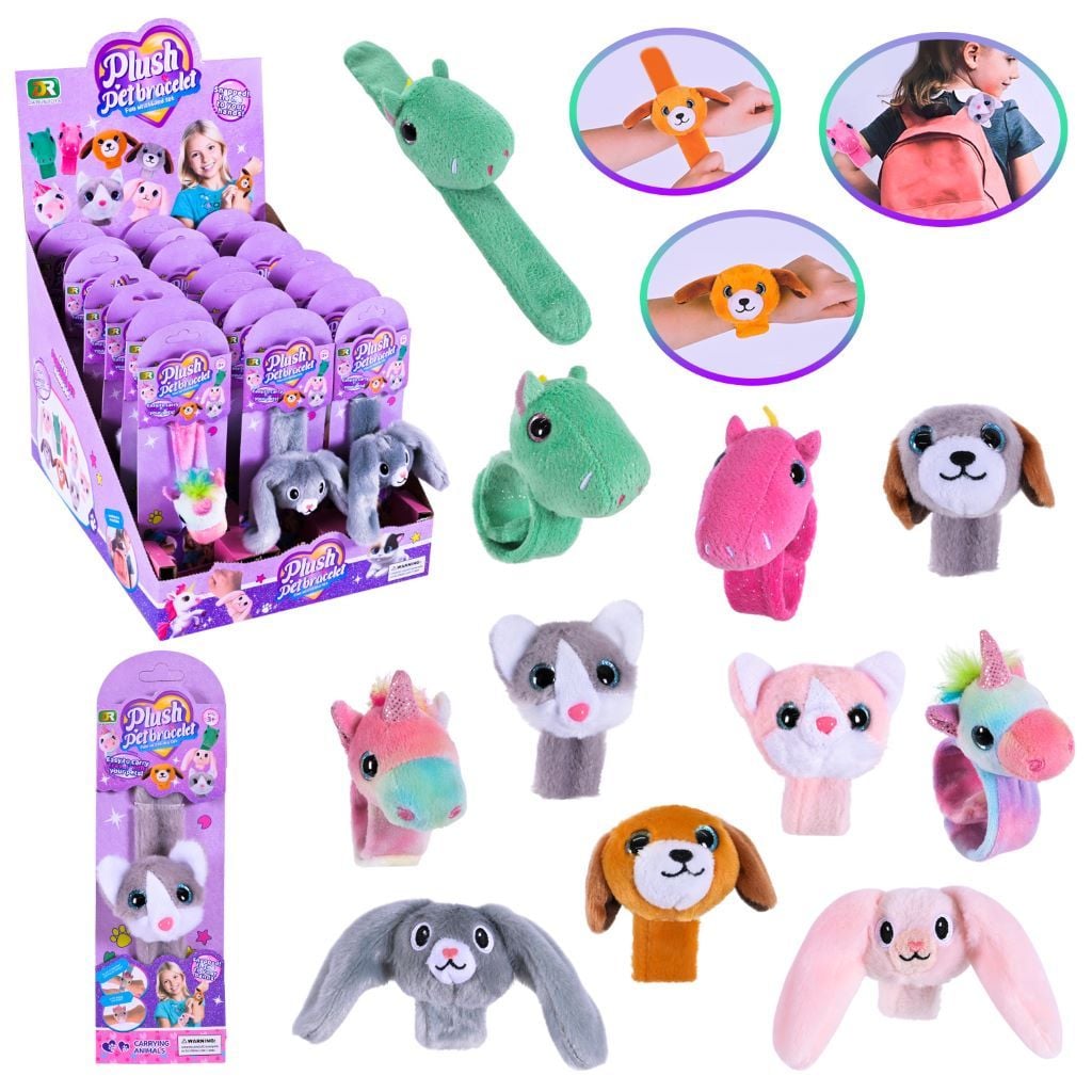 М'яка іграшка браслет з Тваринкою на планшеті мікс видів і кольорів DR5128 Китай