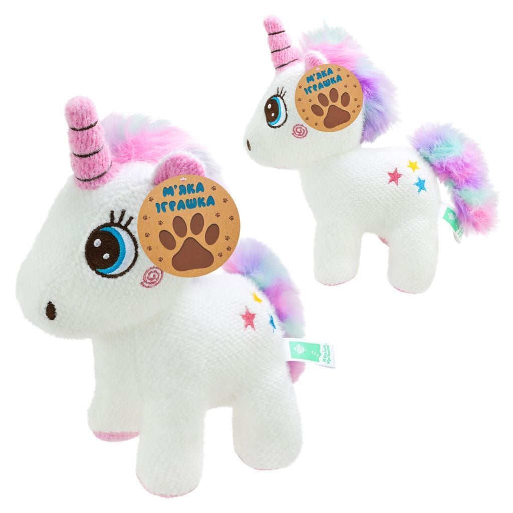 М'яка іграшка Єдиноріг 23см білий C46611 країна іграшок