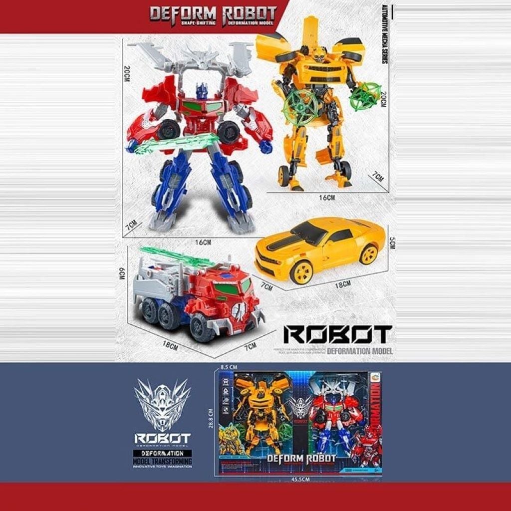 Трансформер робот машина Оптімус Прайм 2шт в коробці 13*5*17,5см 689-13 Китай