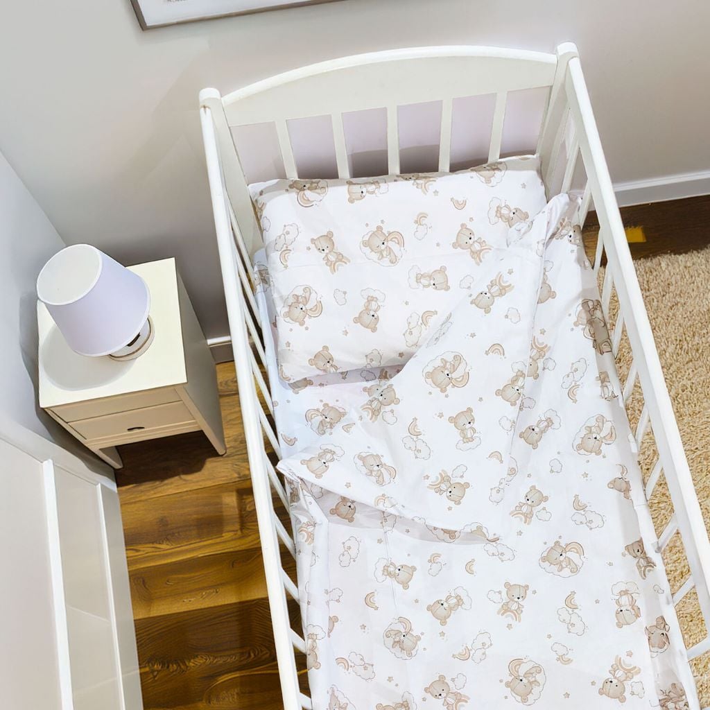 Постільна білизна Постільний комплект 120*60см Ведмежадки для дитячого ліжечка тканина бязь мікс кольорів 95274 Bimbo