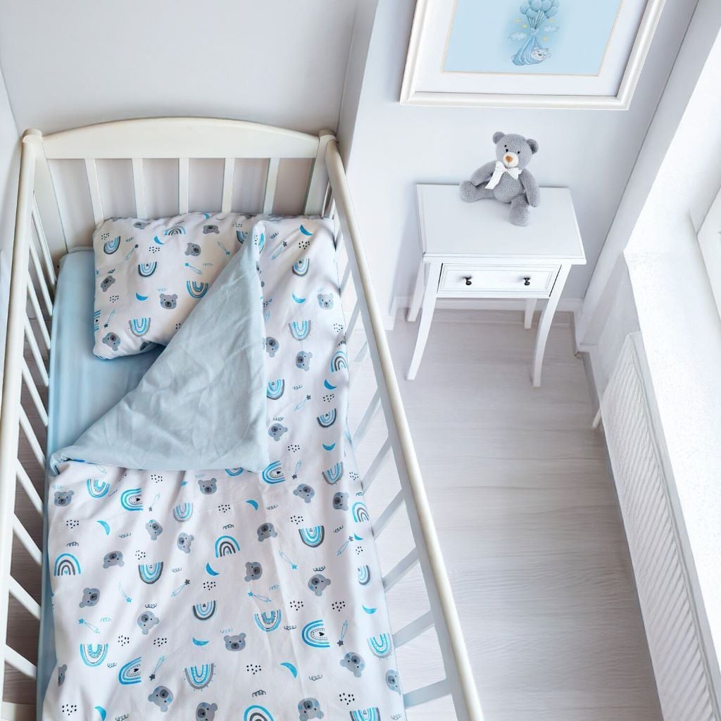 Постільна білизна Постільний комплект 120*60см Веселка для дитячого ліжечка тканина Фланель мікс кольорів 50219 Bimbo