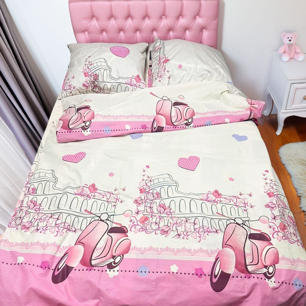 Постільна білизна Постільний комплект 150*215см Рожевий тканина бязь 66471 Bimbo