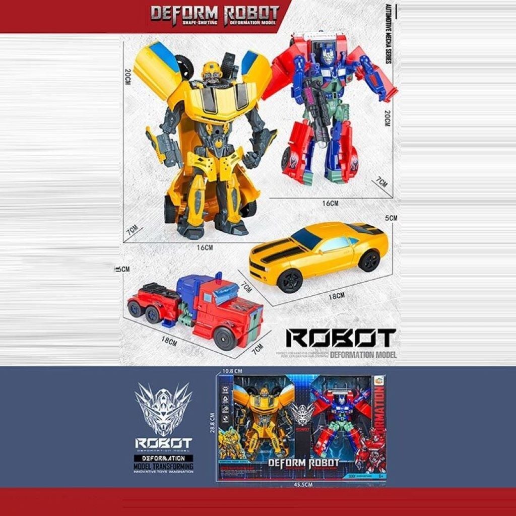 Трансформер робот машина 2шт в коробці 45*28*10см 689-14 Китай