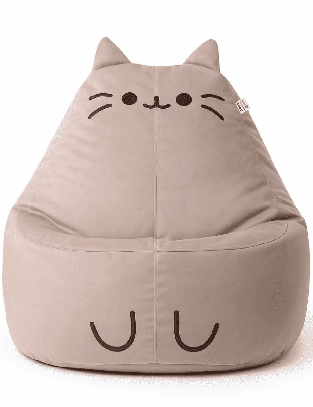 М'яка іграшка Крісло мішок 80*50см Пушин лежак  з пінопластовими кульками внутрішній чохол 9995555 арт пуф