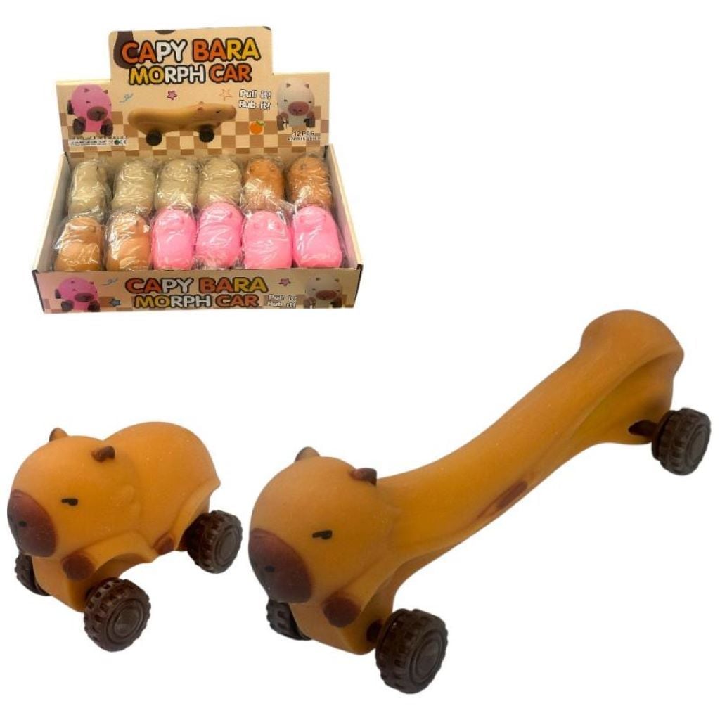 Антистрес Капібара з піском на колесах 10см в пакеті мікс кольорів  25-132 Китай