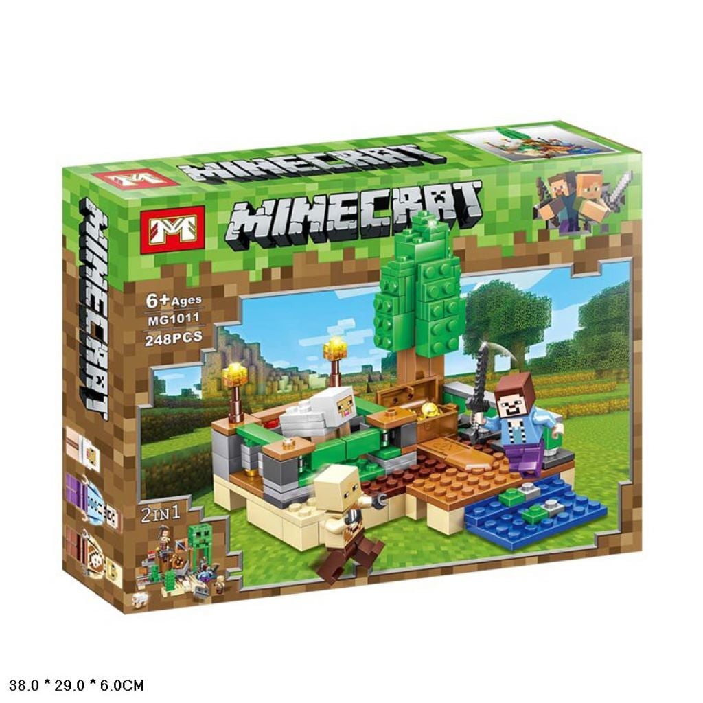 Конструктор типу лего 248дет типу Майнкрайт у коробці 38*29*6см MG1011 Китай