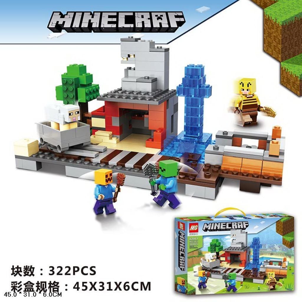 Конструктор типу лего 322дет типу Майнкрайт у коробці 45*31*6см 82001 Китай