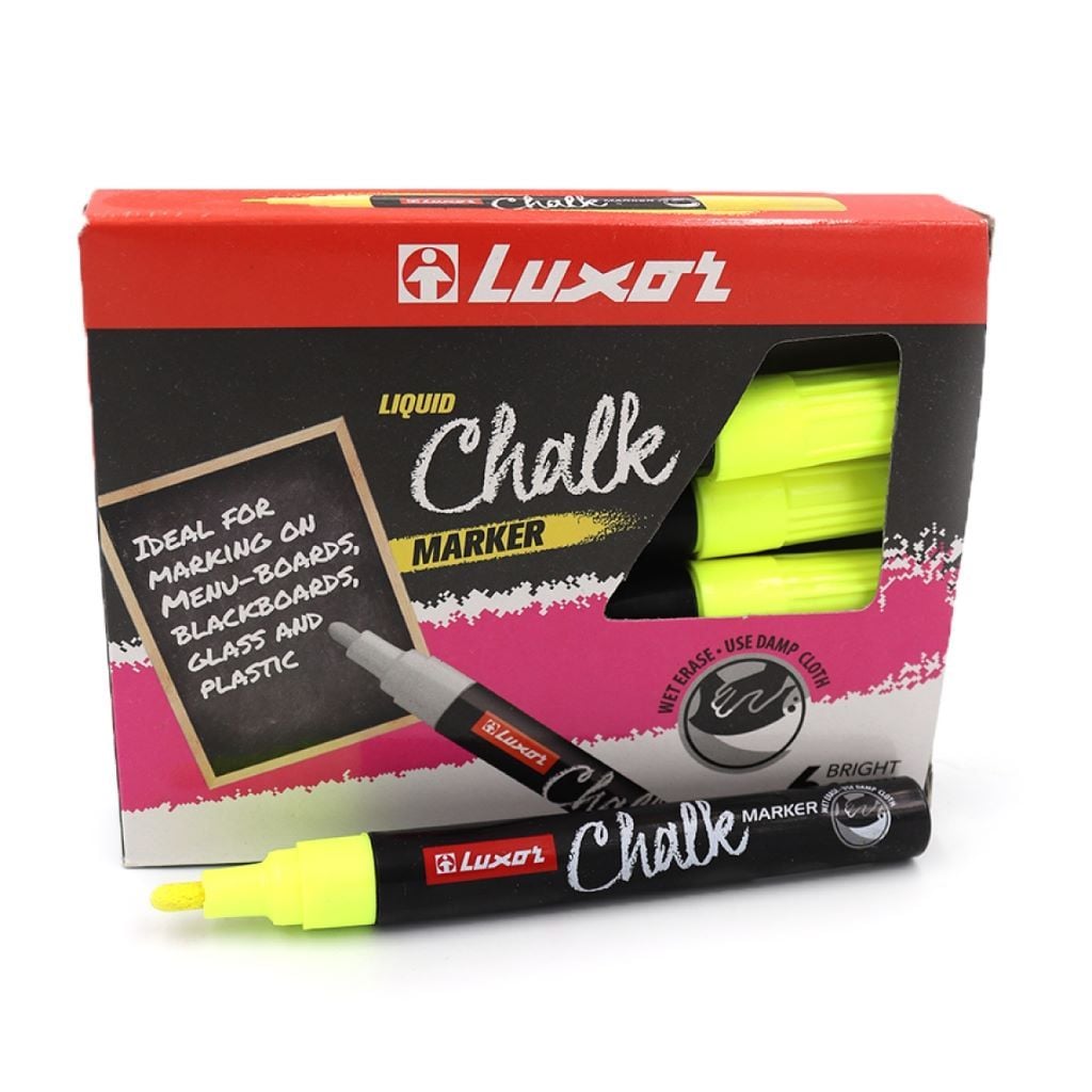 Маркер- крейда 1 шт жовтий 3041 Luxor