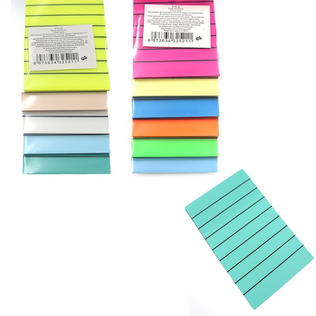 Папір самоключий лінія 95*75мм 60шт в пакеті P76-X Josefotten