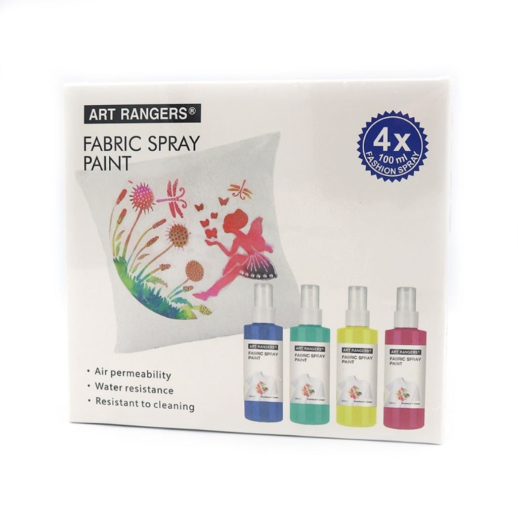 Фарба спрей для тканини набір 4 по 100мл інтенсив PA5604100A ART Rangers