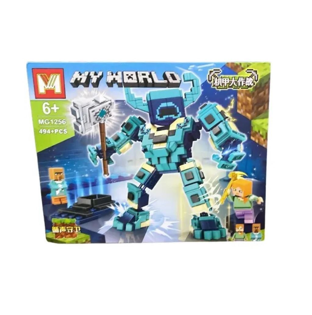 Конструктор типу лего Minecraft my world 494 ел у коробці 37*30*6см MG1256 MGB