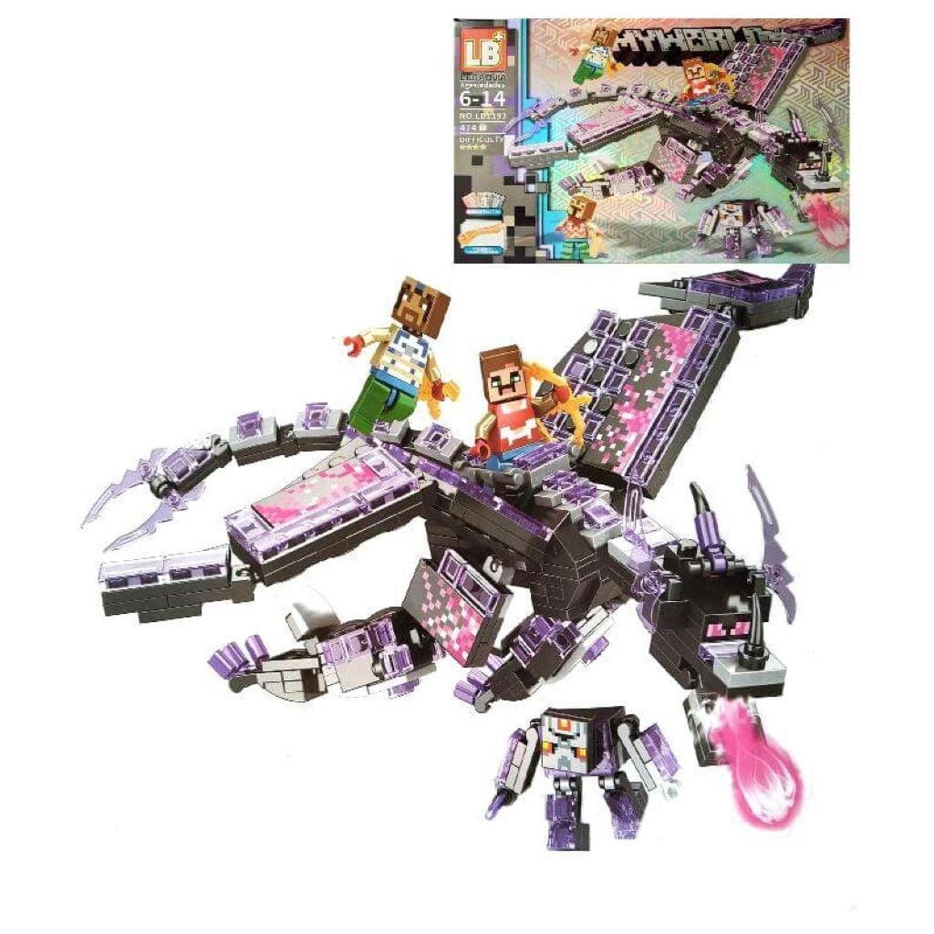 Конструктор типу лего My world 474ел Чорний дракон у коробці 48*32*7см LB1193 LB