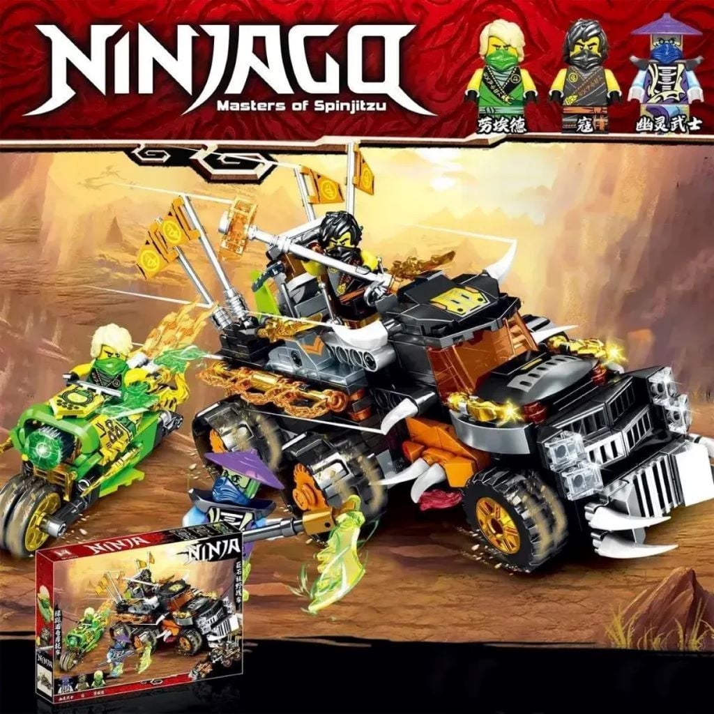 Конструктор типу лего Ninjago 615ел у коробці 50*36*7см MG859 MGB