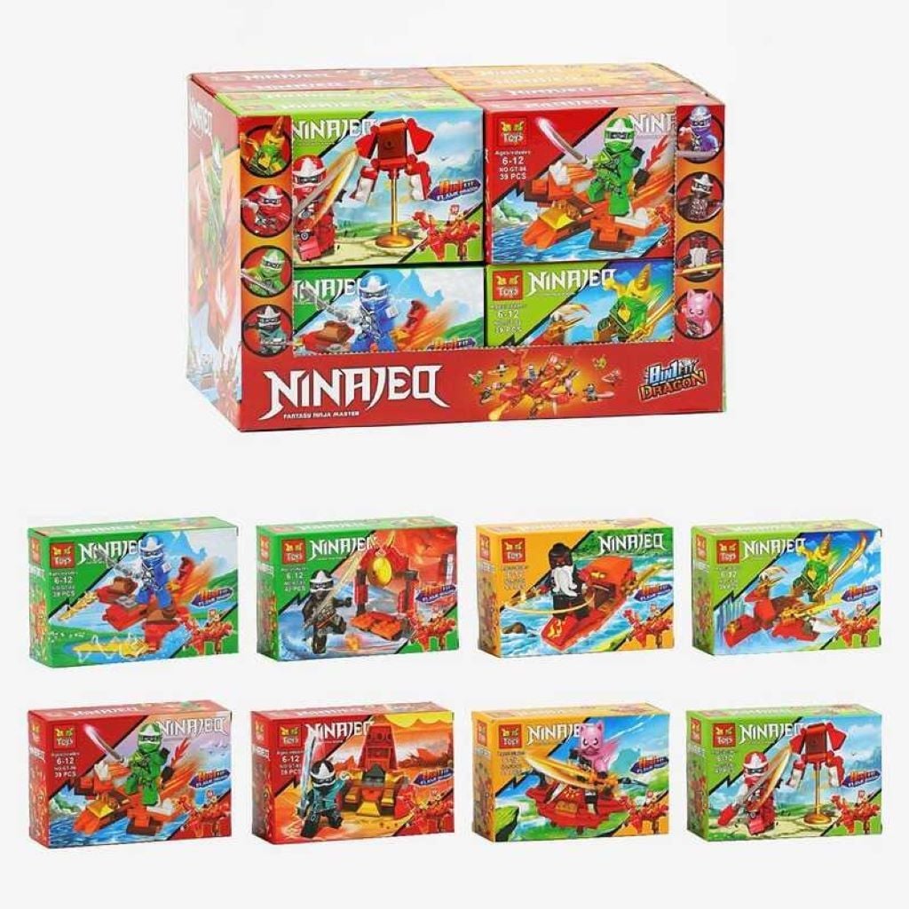 Конструктор типу лего  Ninjago від 39 до 45ел 8в1 у коробці 14*9*4см GT-86 Китай