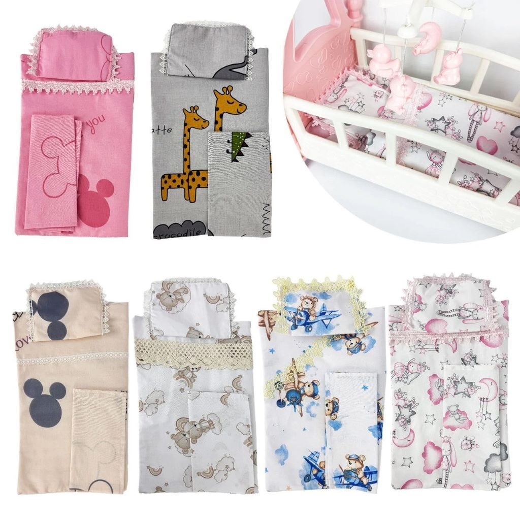 Постіль для ліжечка ляльки у пакеті 99081 Bimbo