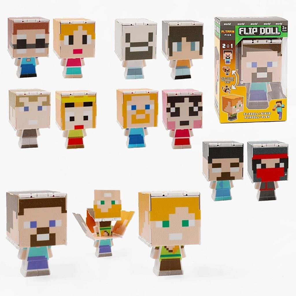 Герої типу Minecraft фігурка трансформується у коробці 14*9*7см мікс видів A111/2-9 Китай
